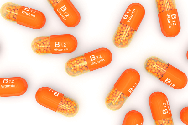 orange vitamin B12 pills