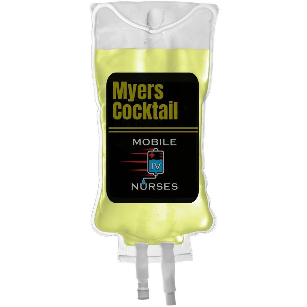 Mobile IV Nurses IV bag for Myers Cocktail