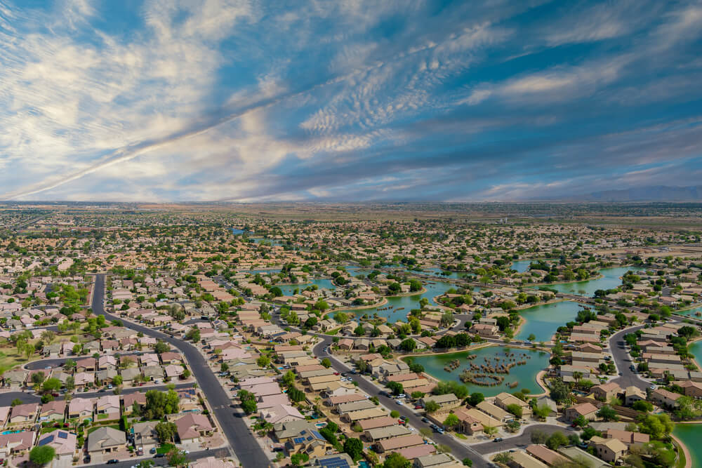 aerial view of avondale arizona