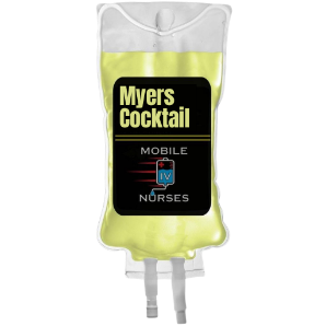 a bag of myers cocktail from mobile iv nurses